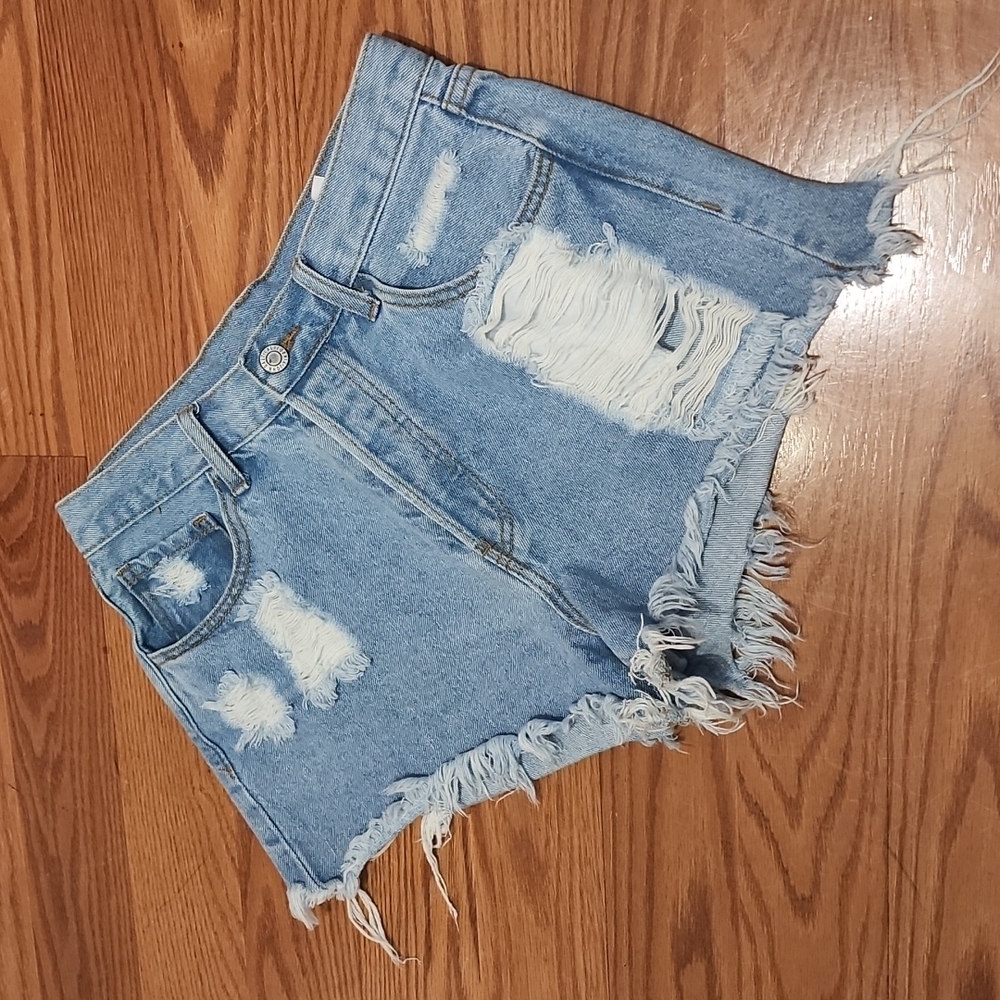 John Galt/ Brandy Melville cutoff distressed shorts lg